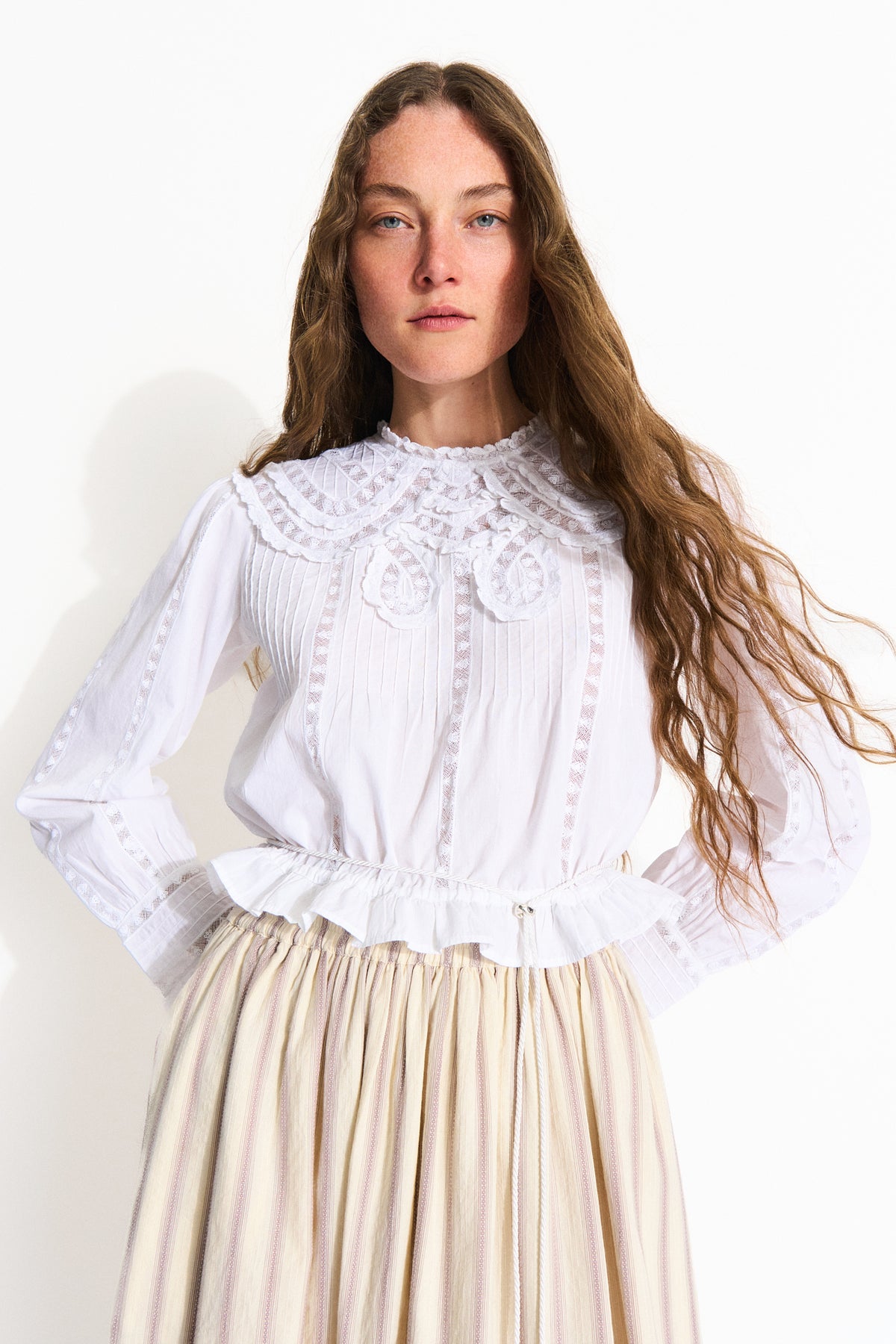 Skall Studio Adele blouse Blouse Optic white