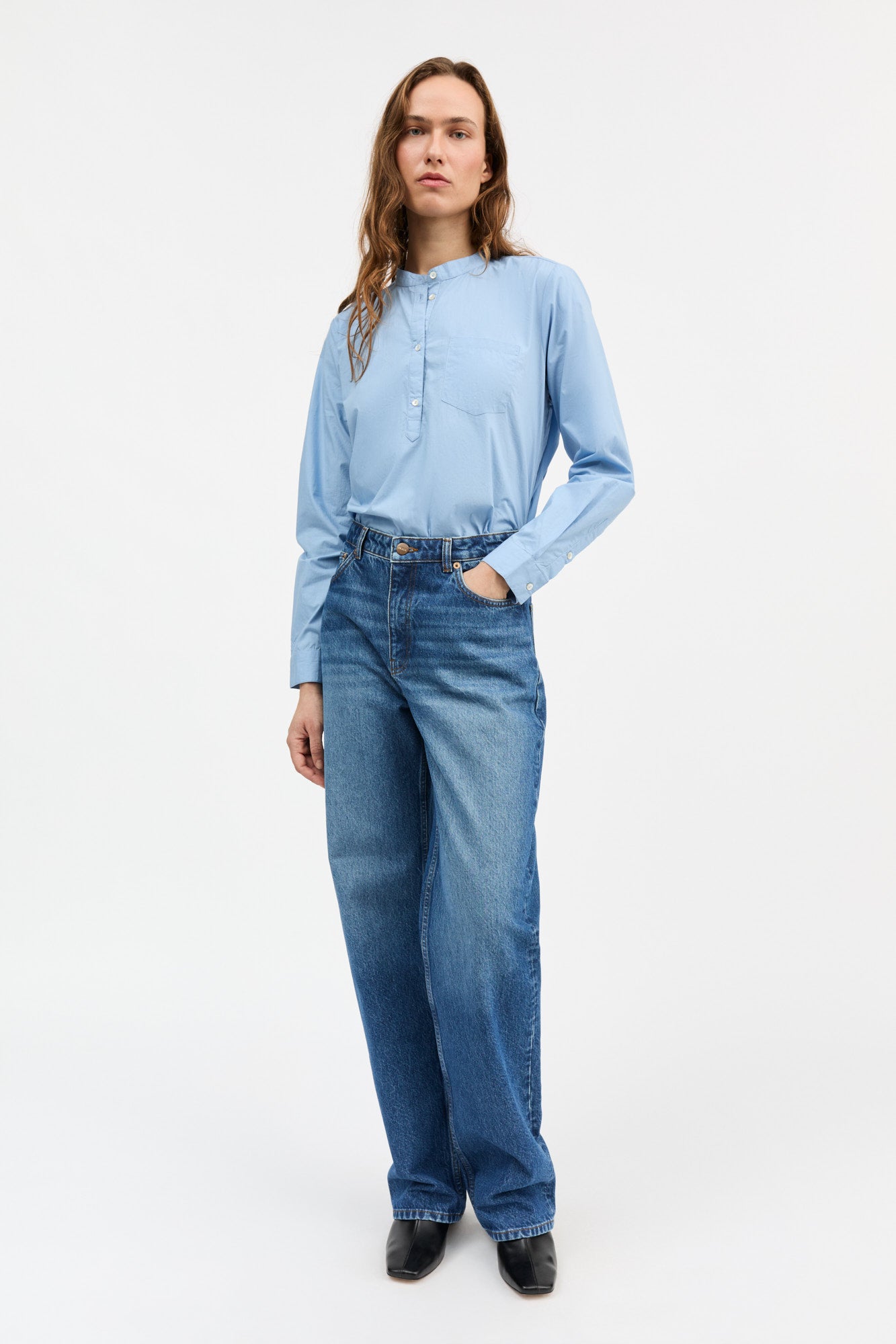 Skall Studio Agnes shirt Shirt Sky blue