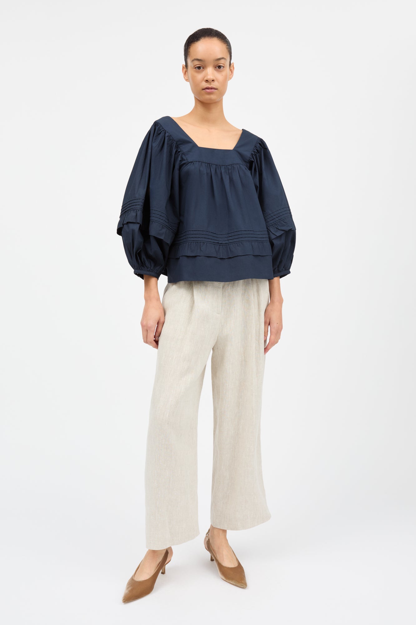 Skall Studio Alice blouse Blouse Dark navy