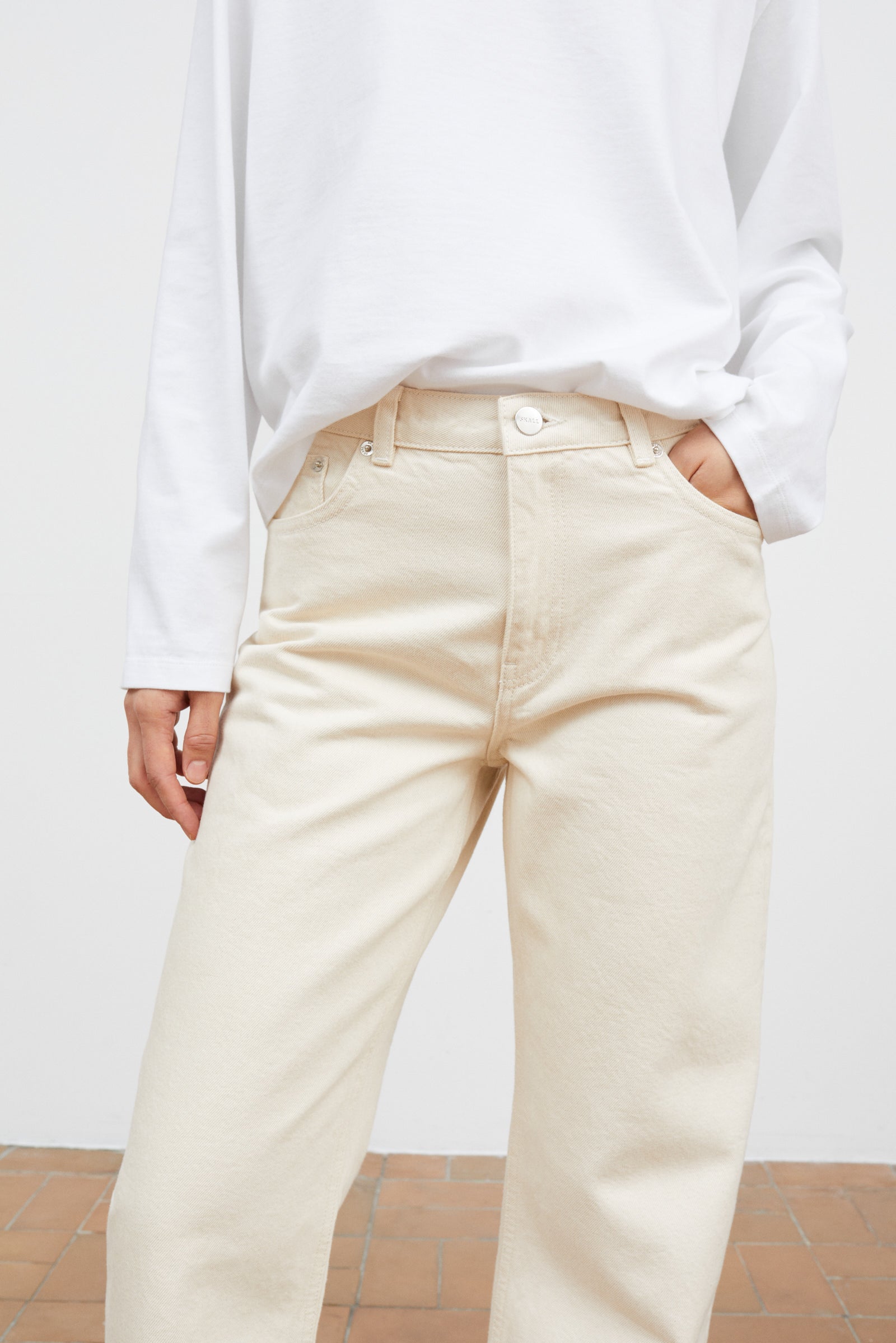 Skall Studio Allison cropped jeans Jeans Ecru