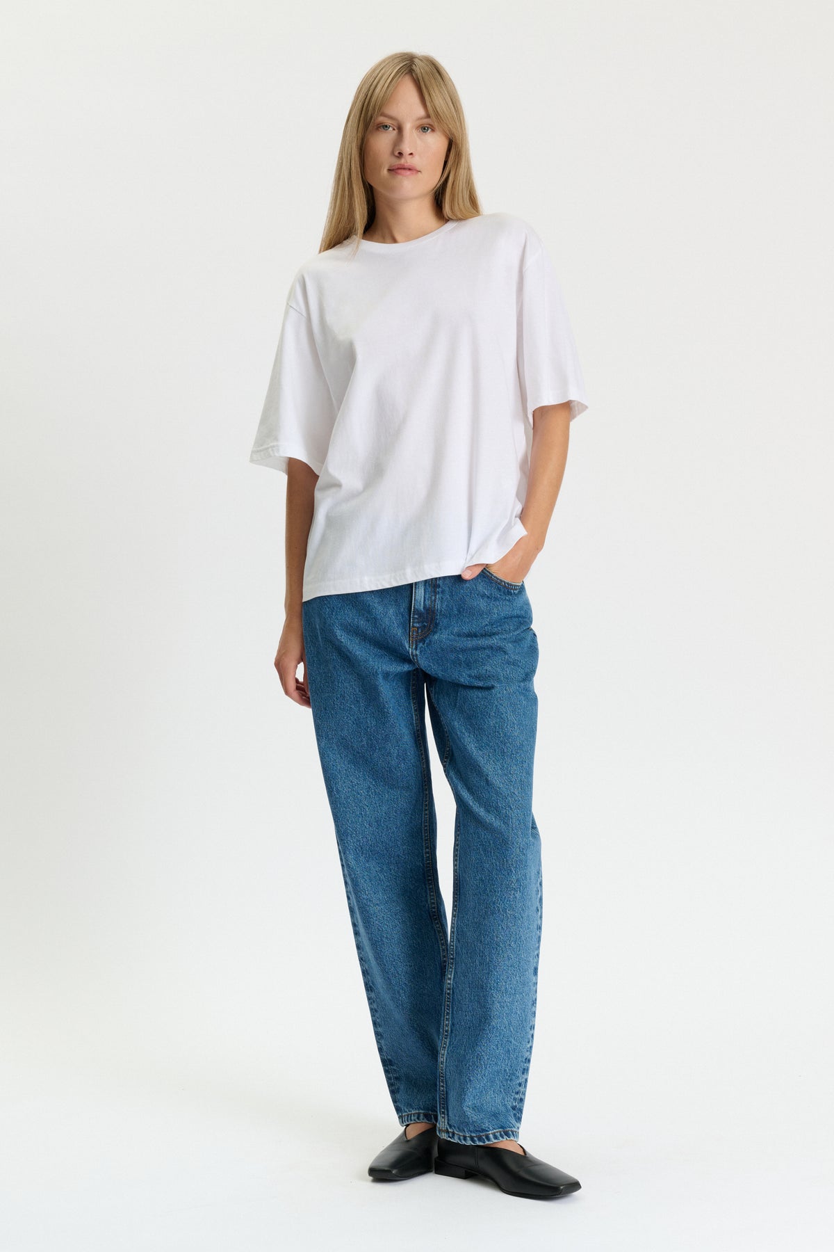 Skall Studio Andy oversize tee T-shirt Optic white