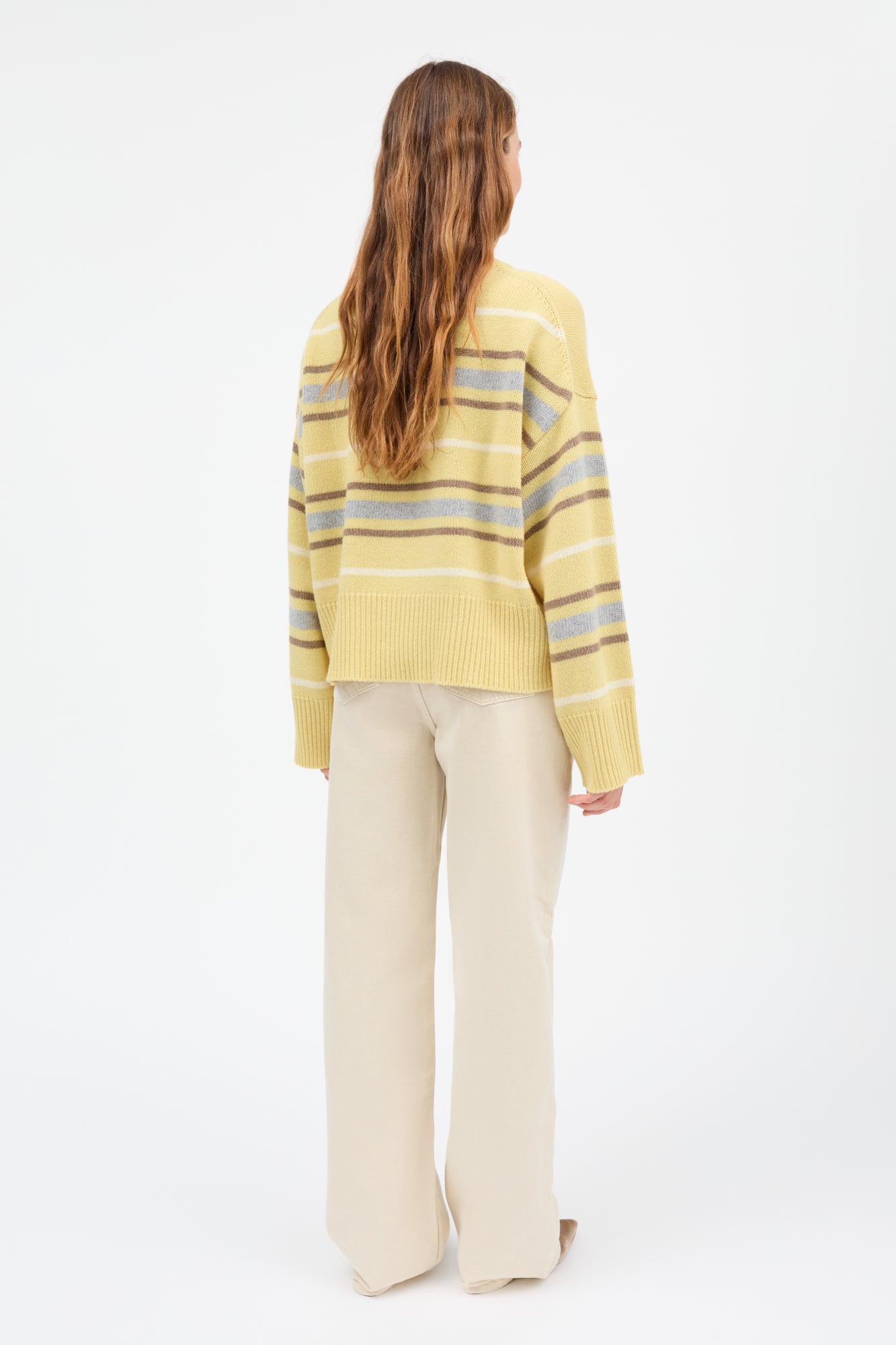 Skall Studio Cannes Jumper Jumper Yellow/Grey stripe