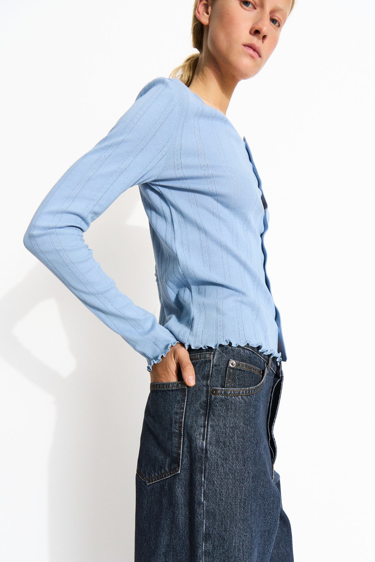 Skall Studio Cole boyfriend jeans Jeans Washed storm blue