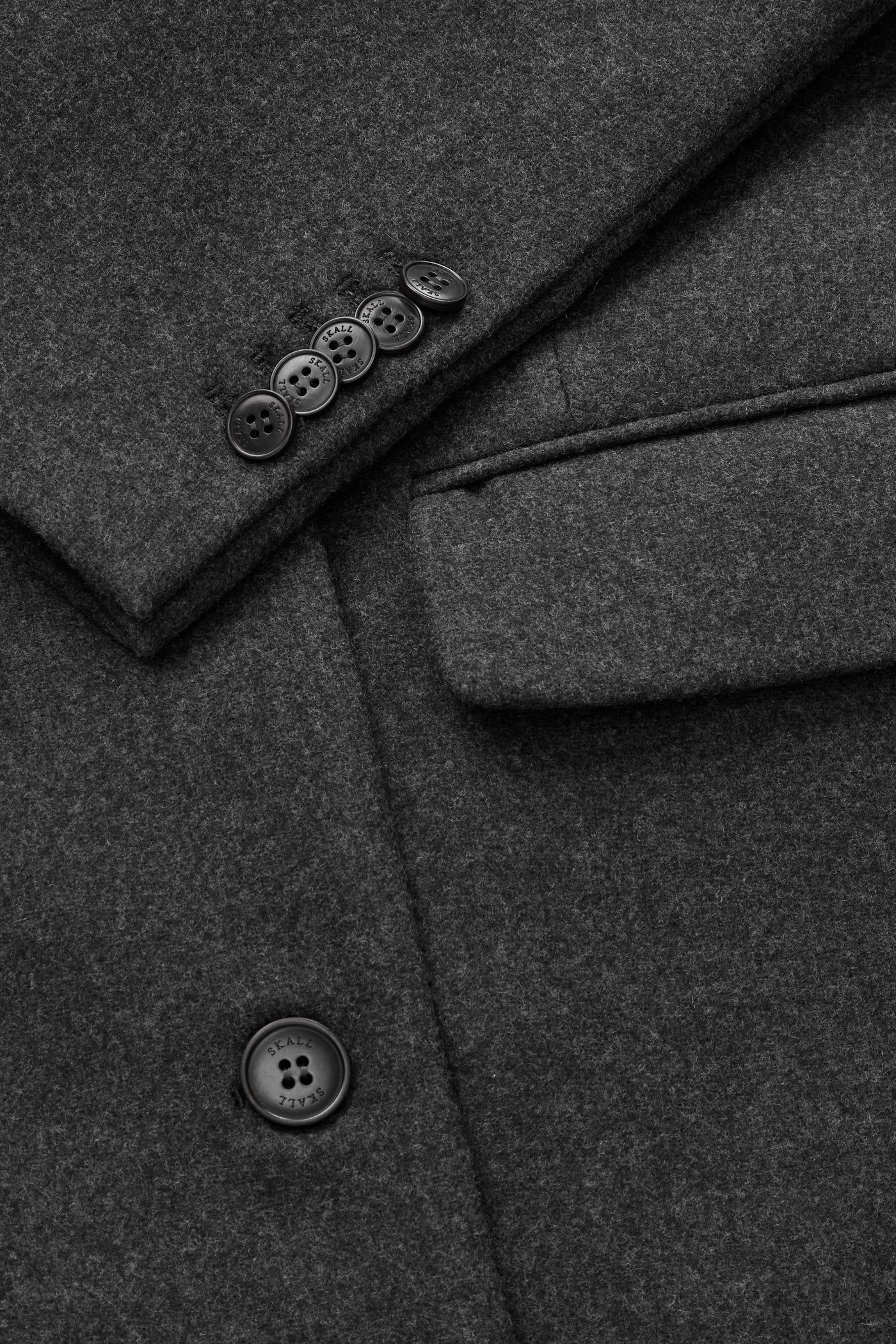 Skall Studio David coat Coat Dark Grey Melange