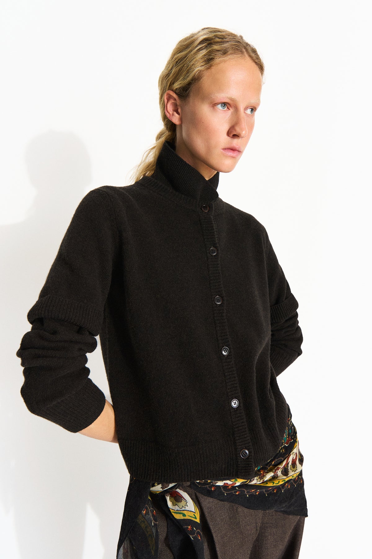 Skall Studio Diana cardigan Cardigan Dark brown