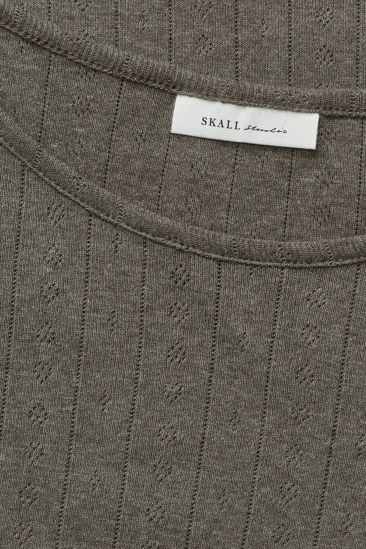 Skall Studio Edie blouse Tee Brown mélange