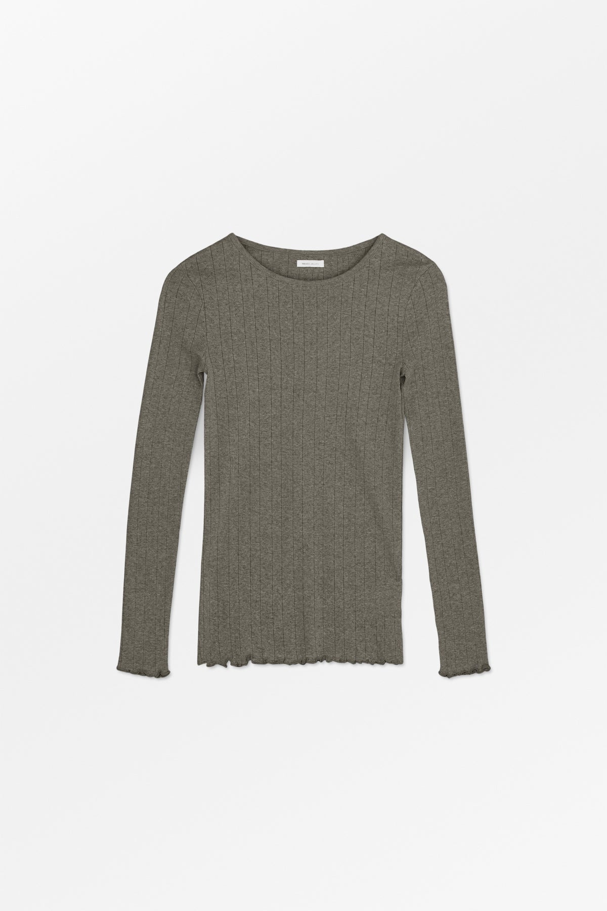Skall Studio Edie blouse Tee Brown mélange
