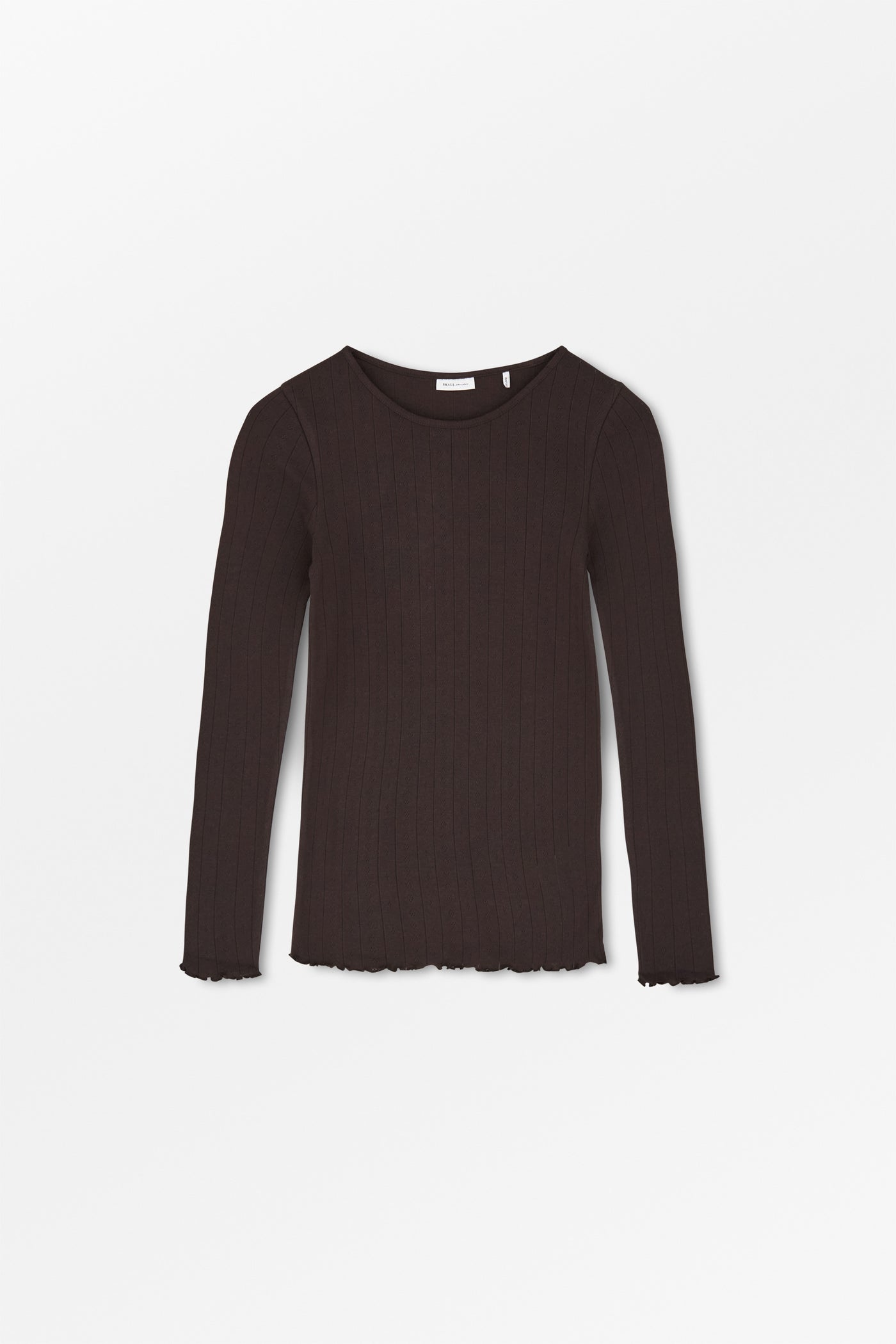 Skall Studio Edie blouse Tee Dark brown