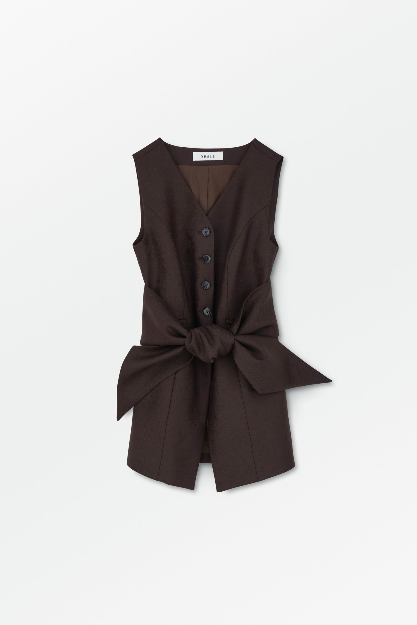 Skall Studio Erin waistcoat Waistcoat Dark brown