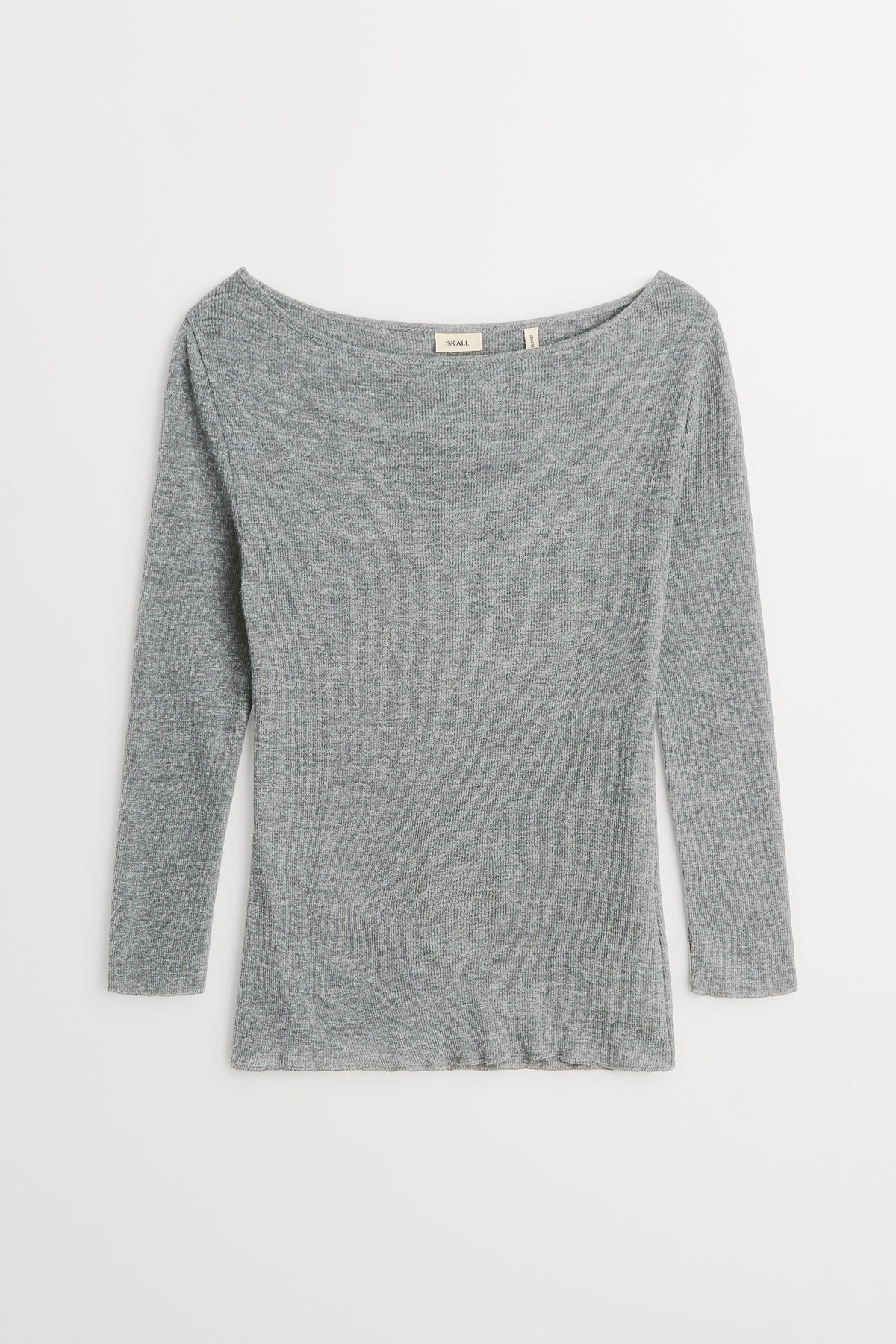 Skall Studio Fae boatneck blouse Jumper Light grey mélange
