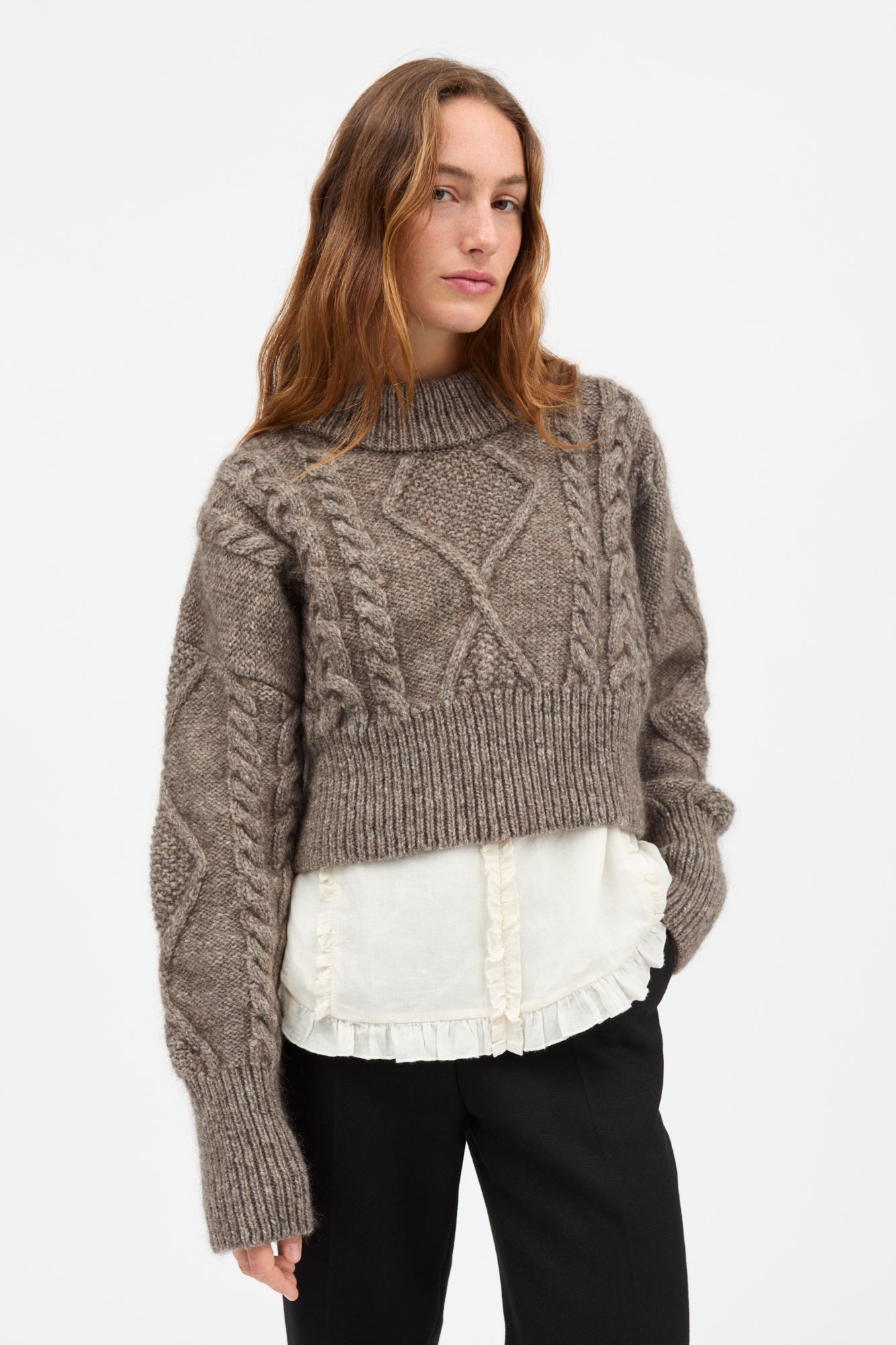 Skall Studio Fisherman jumper Jumper Light brown