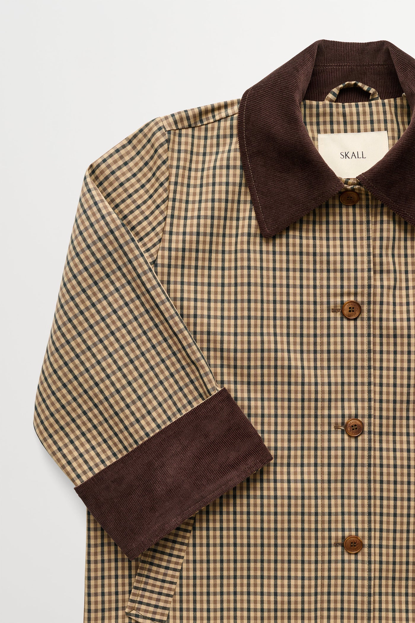 Skall Studio Gaby mac coat check Coat Brown/beige check