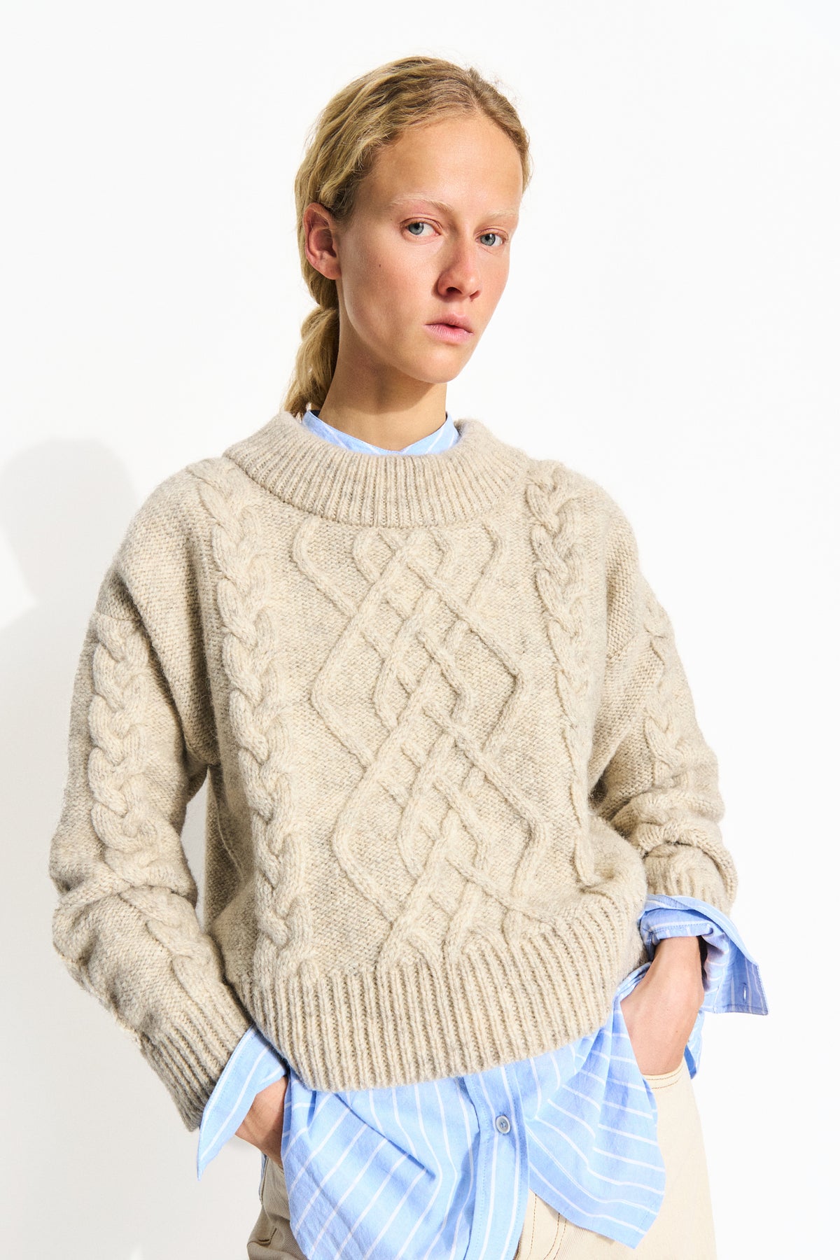 Skall Studio Helga jumper Jumper Cream