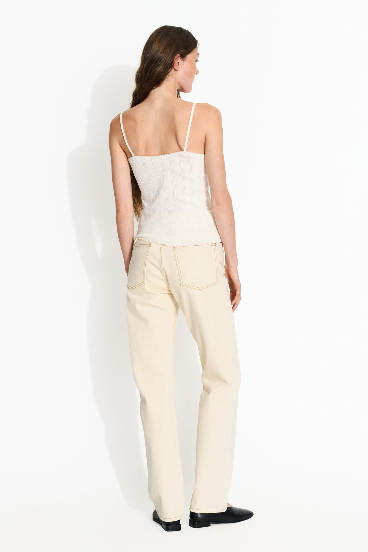 Skall Studio June singlet Top Ecru