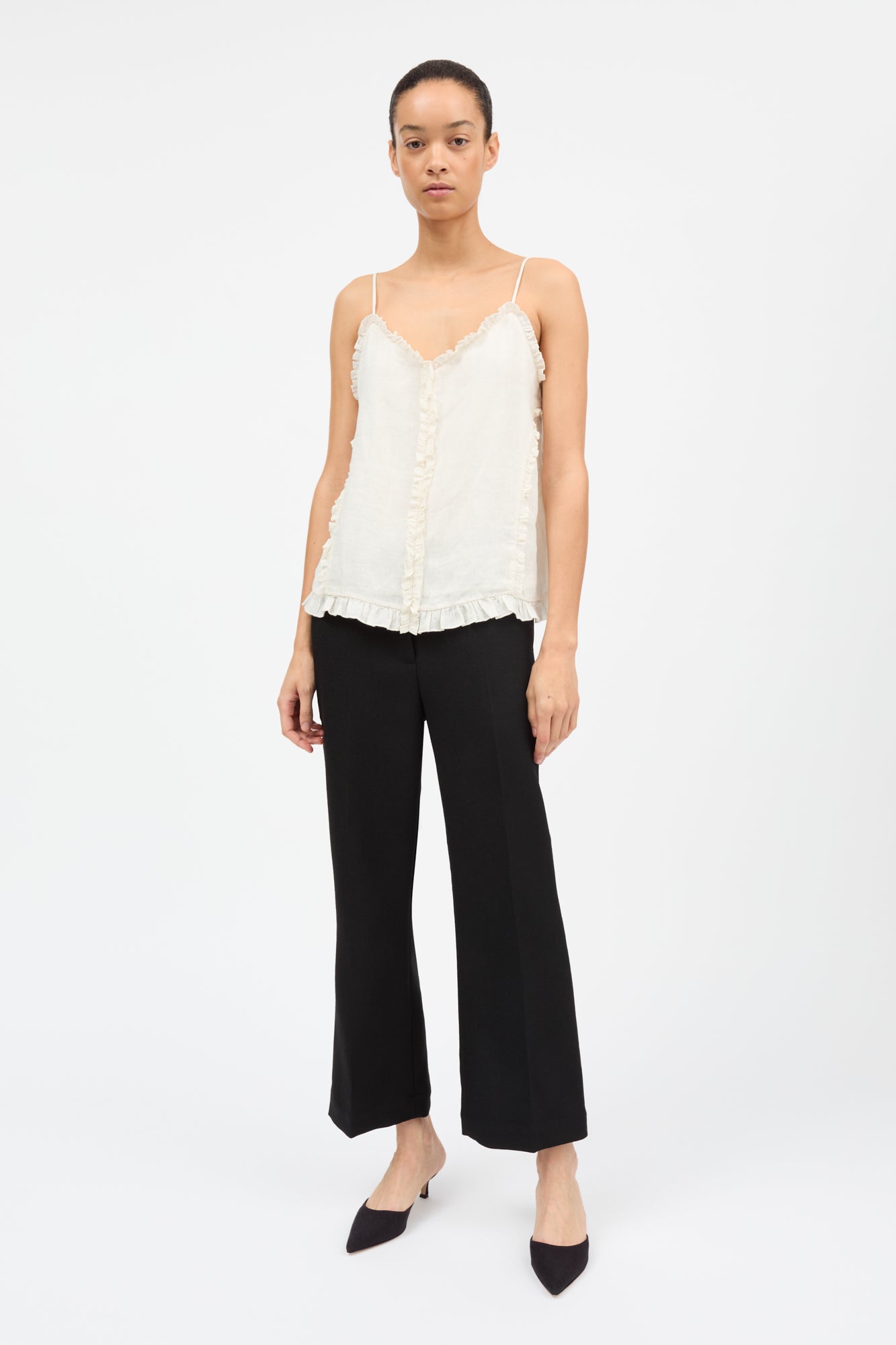 Skall Studio Madeleine cami top Top Ecru