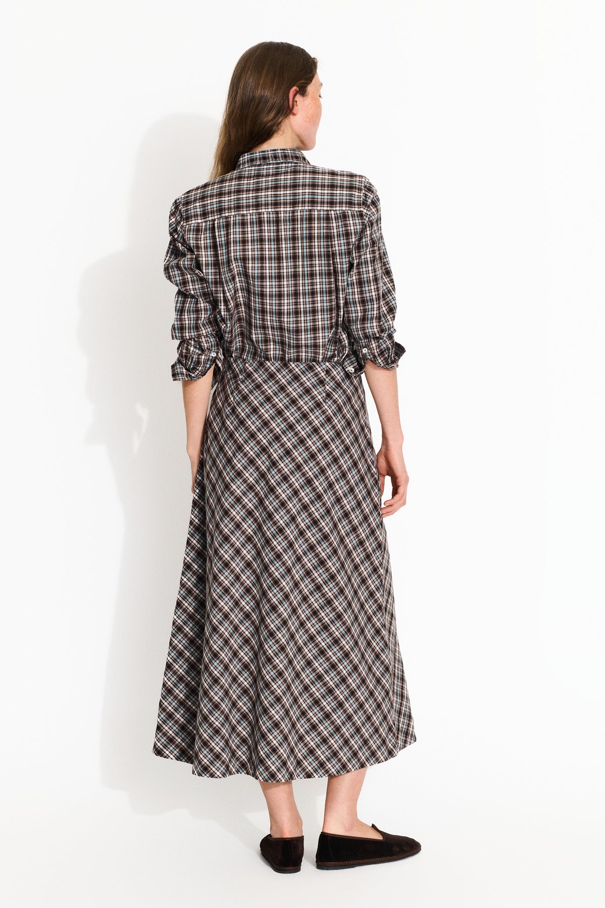 Skall Studio Nico shirt Shirt Brown/Blue check