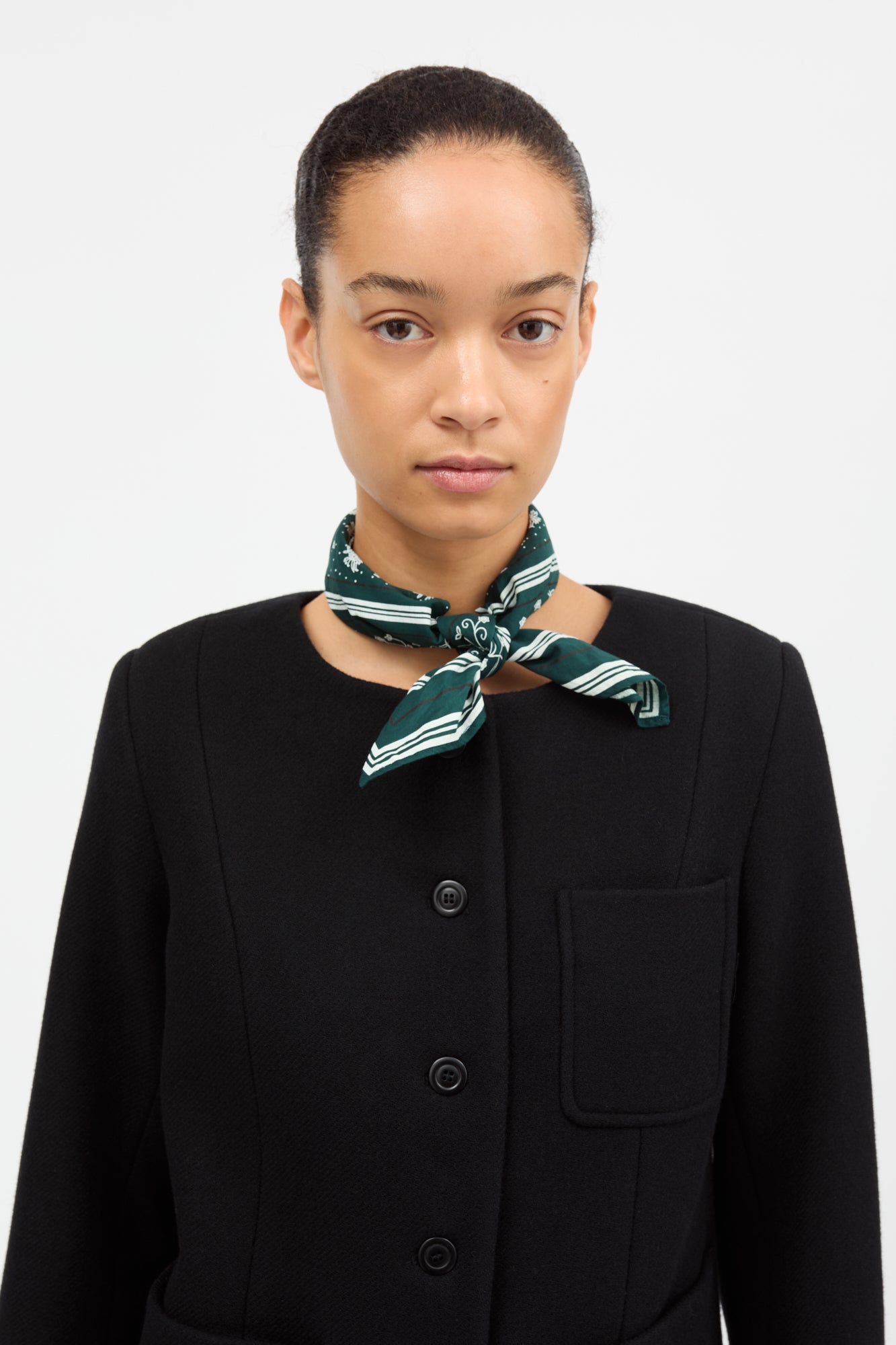 Skall Studio Skall classic scarf 55x55 Scarf Pine green