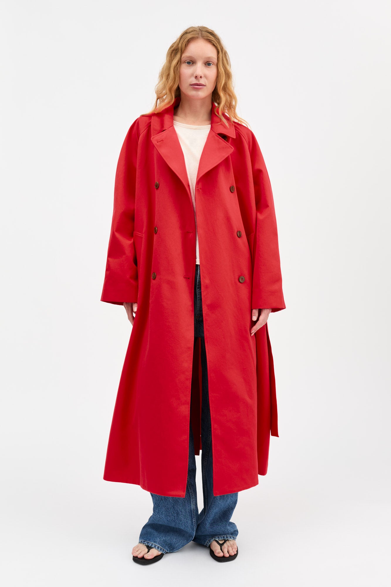Skall Studio Spring coat Coat Clear red