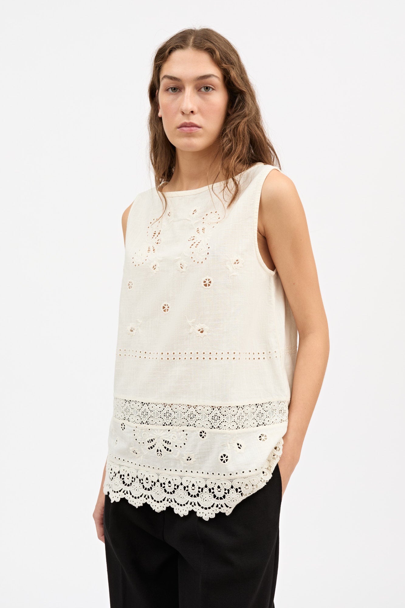 Tallulah top - Antique white – Skall Studio US