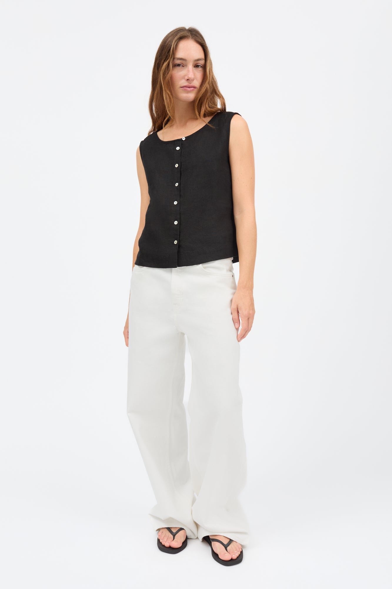 Skall Studio Vetiver top Top Black